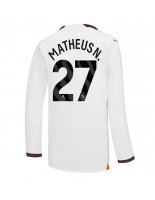 Manchester City Matheus Nunes #27 Venkovní Dres 2023-24 Dlouhý Rukáv
